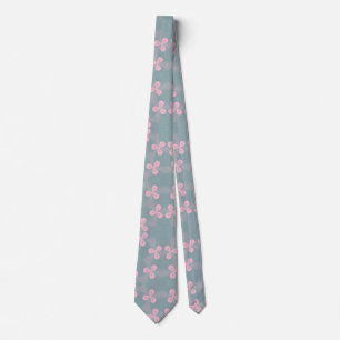 Blommigt Design Neck Tie 1. Slips