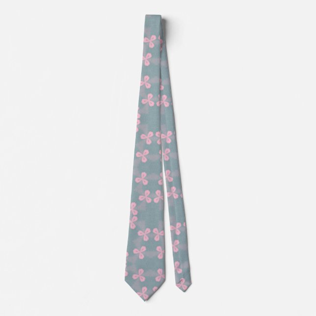 Blommigt Design Neck Tie |1. Slips (Framsida)