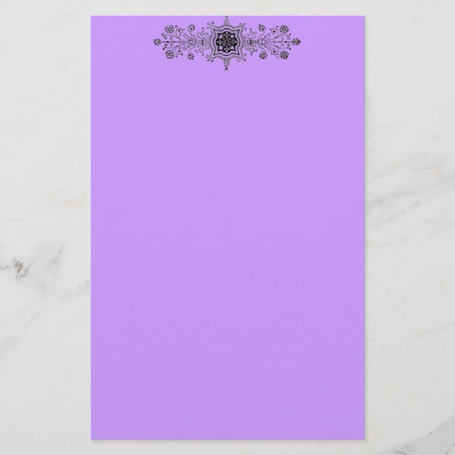 Blommigt Design Stationery Brevpapper (Framsida)