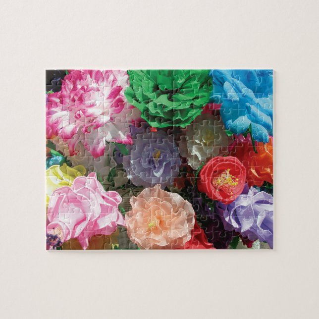 Blommigt Designat pussel (Horisontell)