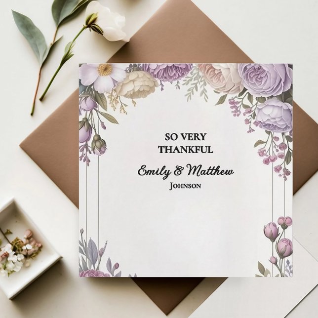 Blommigt Designer för elegant - tack för ditt kort (Skapare uppladdad)