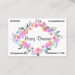Blommigt Diamond Ram Flower Shop Florist Business Visitkort
