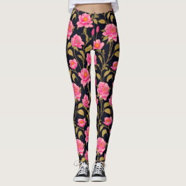 Blommigt digital mönster-design 24 - Leggings