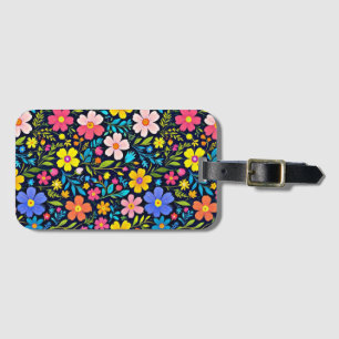 Blommigt Digital Painting Flowers Mönster-38875 Bagagebricka