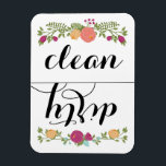 Blommigt Dishwasher Magnet<br><div class="desc">Använda magneten på diskmaskinens framsida för att hjälpa dig att komma ihåg om diskarna är rena eller smutsiga.</div>