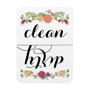 Blommigt Dishwasher Magnet