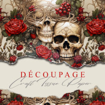 Blommigt Döskallars Röd ros Gothic