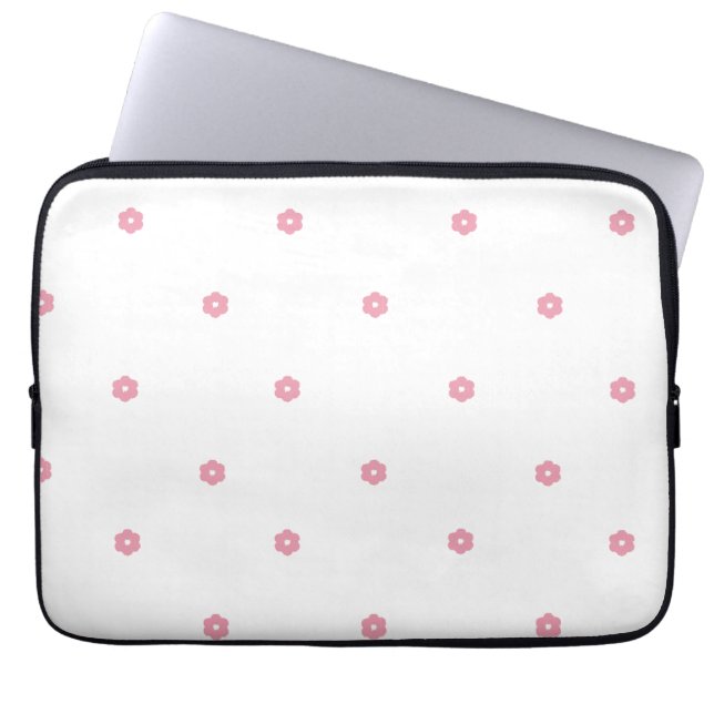 Blommigt Dot - Cherry Blommar Electronics Bag Laptop Fodral (Framsidan)