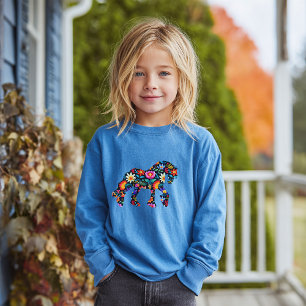 Blommigt Draft Horse Longsleeve Tshirt for Girls T Shirt