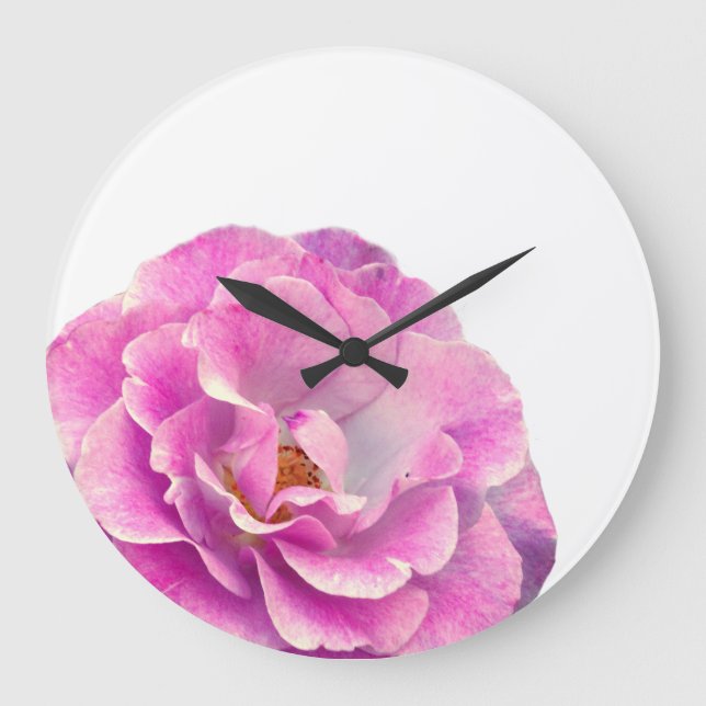 Blommigt Dream Acrylic Wall Clock Stor Klocka (Framsida)