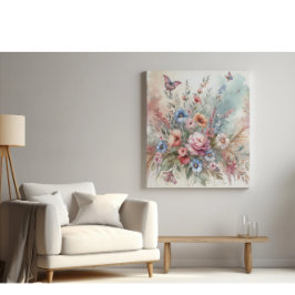 Blommigt Dream Canvastryck