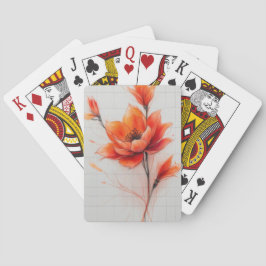 Blommigt Dream Design Elegant Art Casinokort