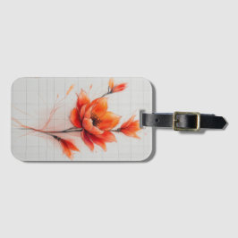 Blommigt Dream Design Elegant Flower Bagagebricka