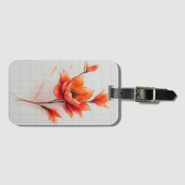 Blommigt Dream Design Elegant Flower Bagagebricka (Framsida horisontal)