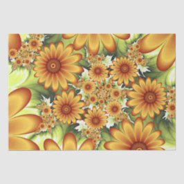 Blommigt Dream, Modern Abstrakt Flower Fractal Art