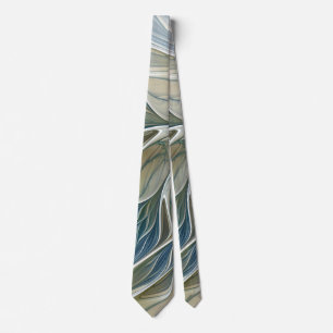 Blommigt Dream Mönster Abstrakt Blue Khaki Fractal Slips