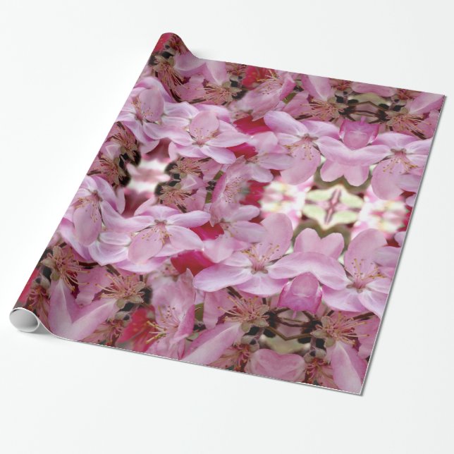 Blommigt Dream Wrapping Papper, 30 x 6 ft Presentpapper (Utrullad)