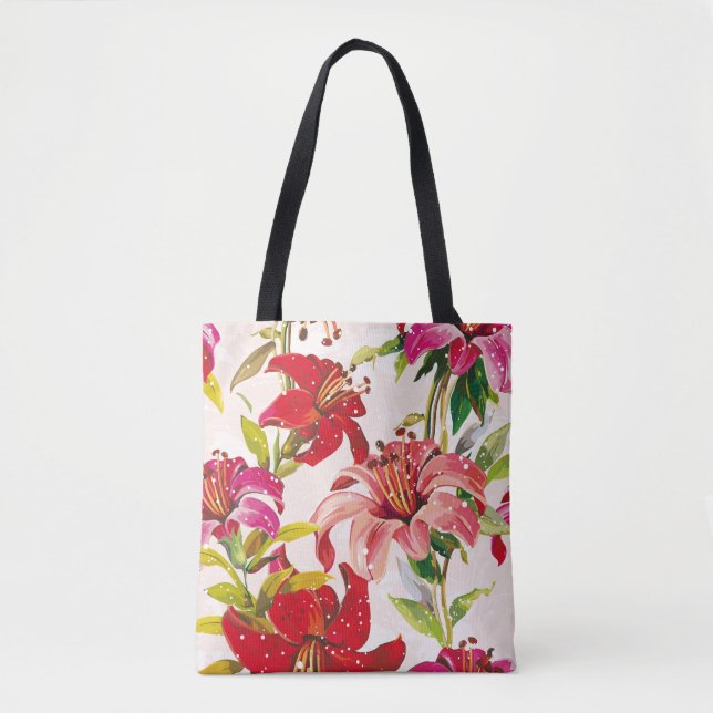 Blommigt Dreams 4 vid Susiejayne Tote Bag Tygkasse (Framsida)