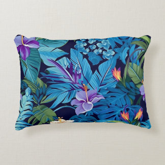'Blommigt Dreams' - Tropical blommigt design Prydnadskudde