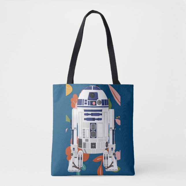 Blommigt - droid Tote Tygkasse (Framsida)