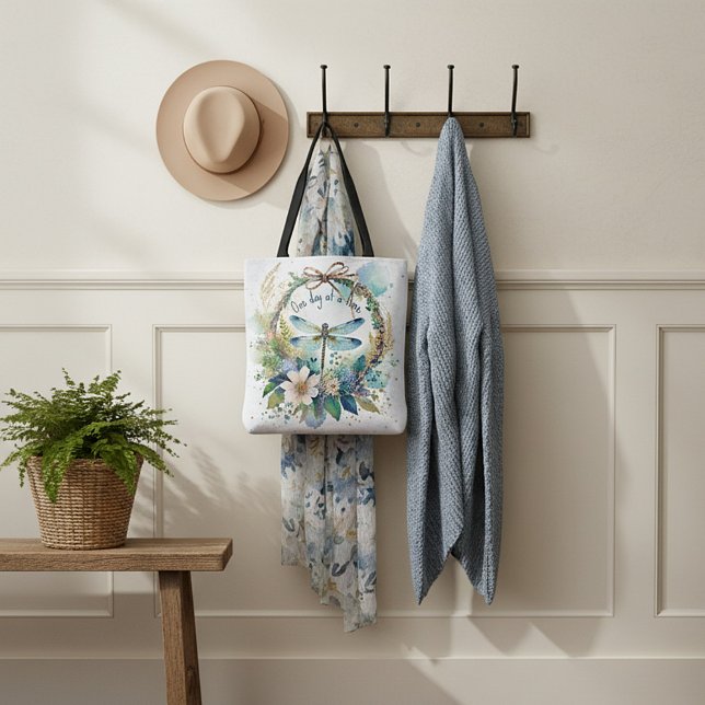 Blommigt Dronfly En dag i taget Tygkasse (Skapare uppladdad)