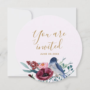 Blommigt Du är Inbjuden Mor Blessing Party Inbjudningar