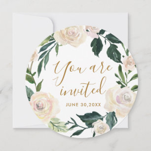 Blommigt Du är Inbjuden Mor Blessing Party Inbjudningar