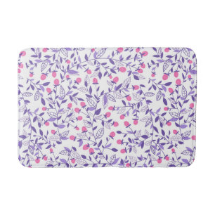 Blommigt Dudles rosa och violett Badrumsmatta