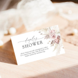 Blommigt & Dusty Ro Visning Shower Tilläggskort