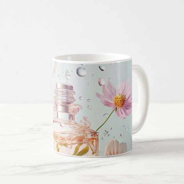 Blommigt Eessence Parfym Kaffemugg (Framsida höger)