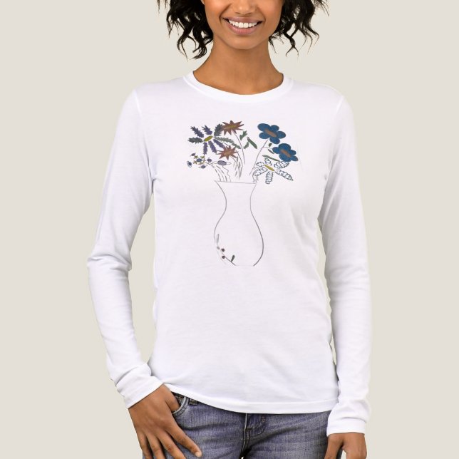 Blommigt elagren t shirt (Framsida)