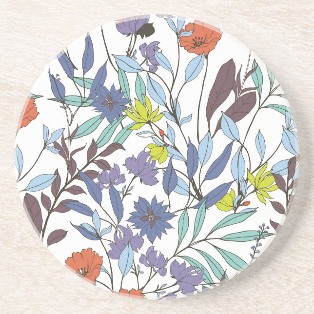 Blommigt Elegance, Abstrakt Vintage Background. Underlägg (Framsidan)