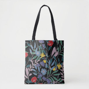 Blommigt Elegance: Abstraktens Vintage - bakgrund Tygkasse