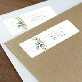 Blommigt Elegance Anpassningsbar Return-adressetik Returadress Etikett