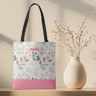 Blommigt Elegance Boho Snyggt Cute Tote Bag Tygkasse