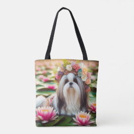 Blommigt Elegance by Vatten’ Canvas Tote Bag Tygkasse