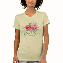 Blommigt Elegance Grandma T-Shirt