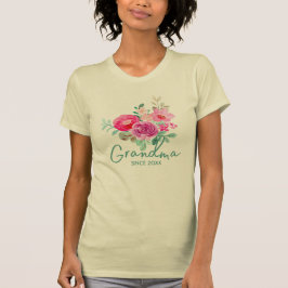 Blommigt Elegance Grandma T-Shirt