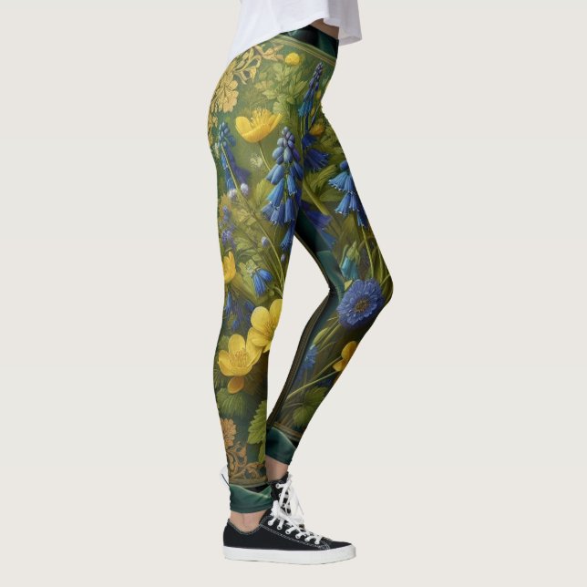 Blommigt Elegance Leggings (Höger)