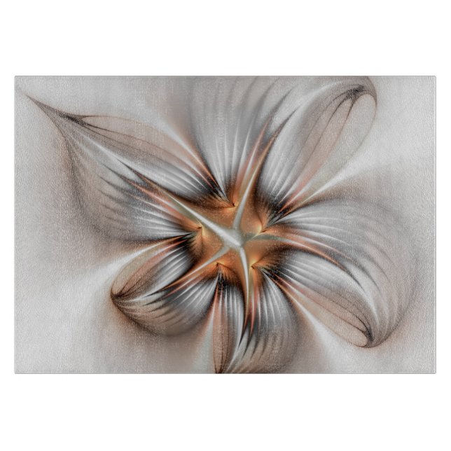 Blommigt Elegance Modern Abstrakt Fractal Art (Framsidan)