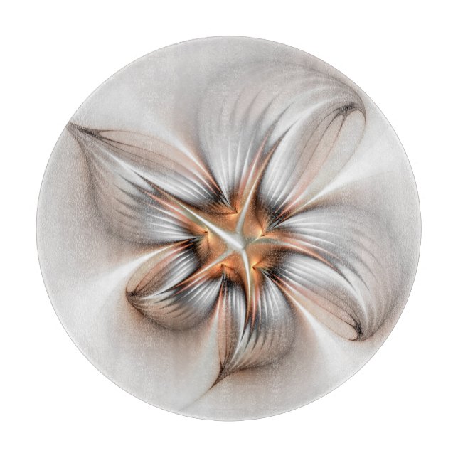 Blommigt Elegance Modern Abstrakt Fractal Art (Framsidan)