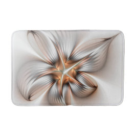Blommigt Elegance Modern Abstrakt Fractal Art Badrumsmatta