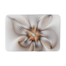 Blommigt Elegance Modern Abstrakt Fractal Art Badrumsmatta
