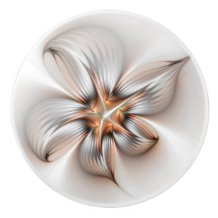 Blommigt Elegance Modern Abstrakt Fractal Art Knopp