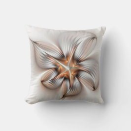 Blommigt Elegance Modern Abstrakt Fractal Art Kudde