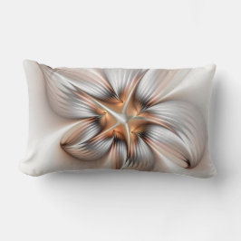Blommigt Elegance Modern Abstrakt Fractal Art Lumbarkudde