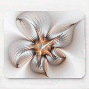 Blommigt Elegance Modern Abstrakt Fractal Art Musmatta