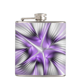 Blommigt Elegance Modern Abstrakt Violet Fractal A Fickplunta