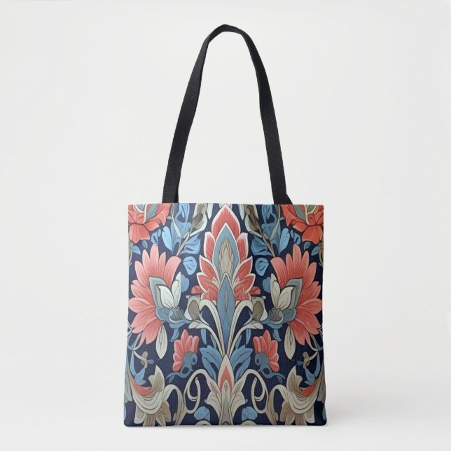 Blommigt Elegance mönster by Ratti_Kreativ_Arts Tygkasse (Framsida)