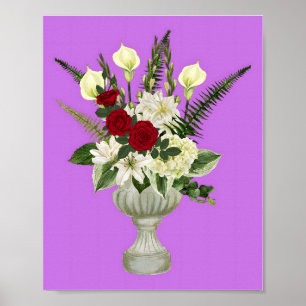 Blommigt Elegance Poster